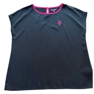 T-Mobile Employee Women’s Blouse - Black/Magenta Medium